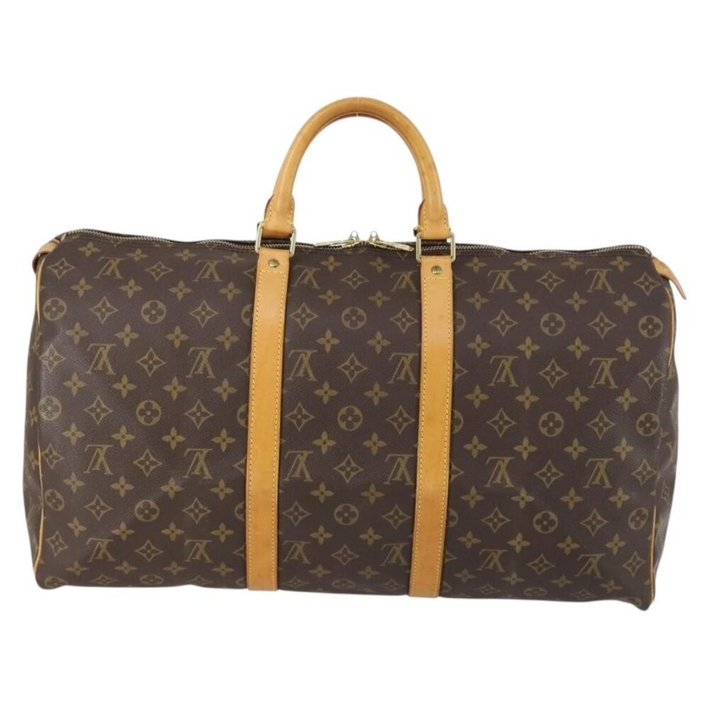 LOUIS VUITTON Monogram Keepall 50 Boston Bag M41426 LV Auth 154808 - Picture 3 of 16
